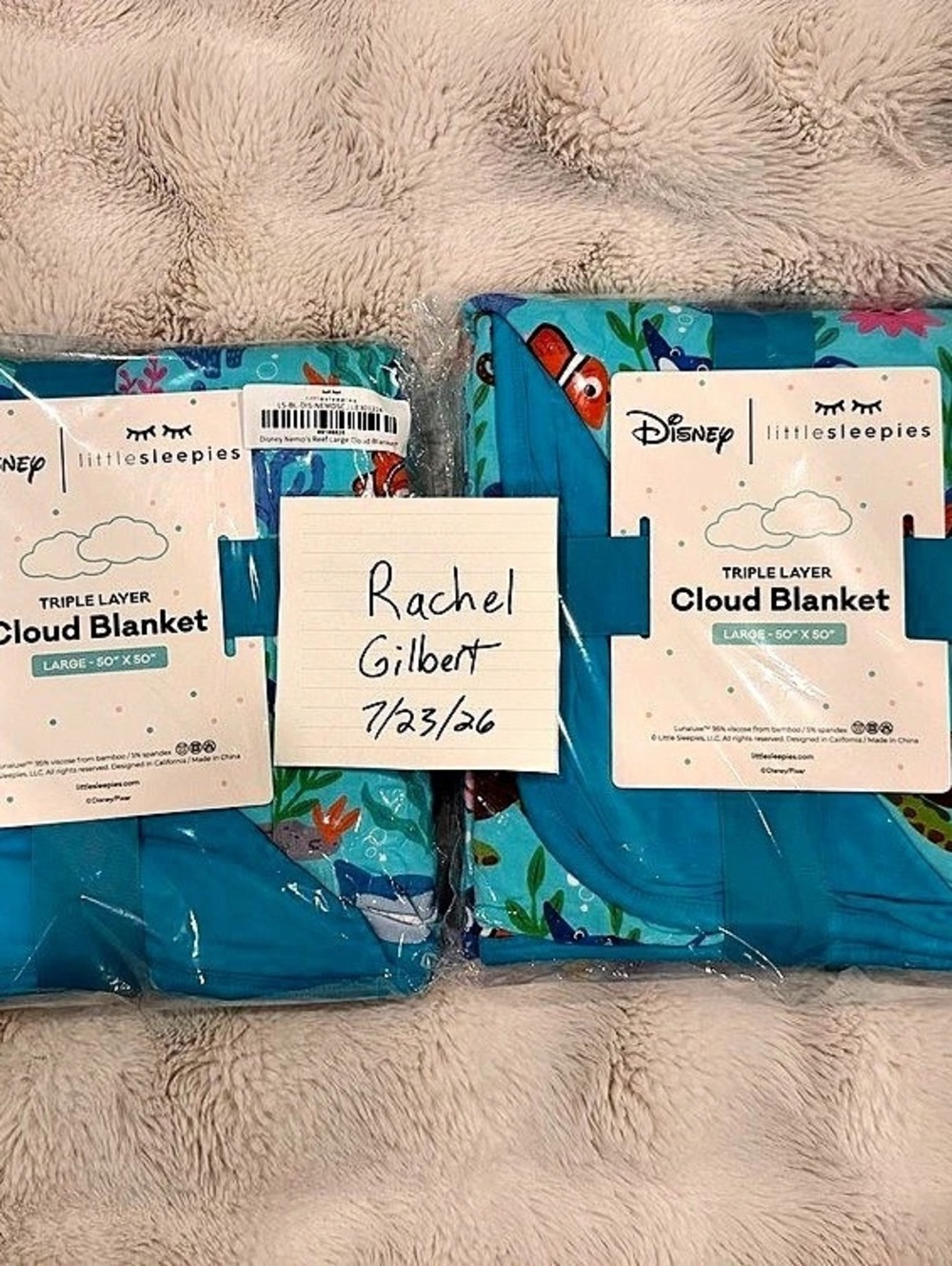 Disney Cloud Blanket Nemo Little Sleepies